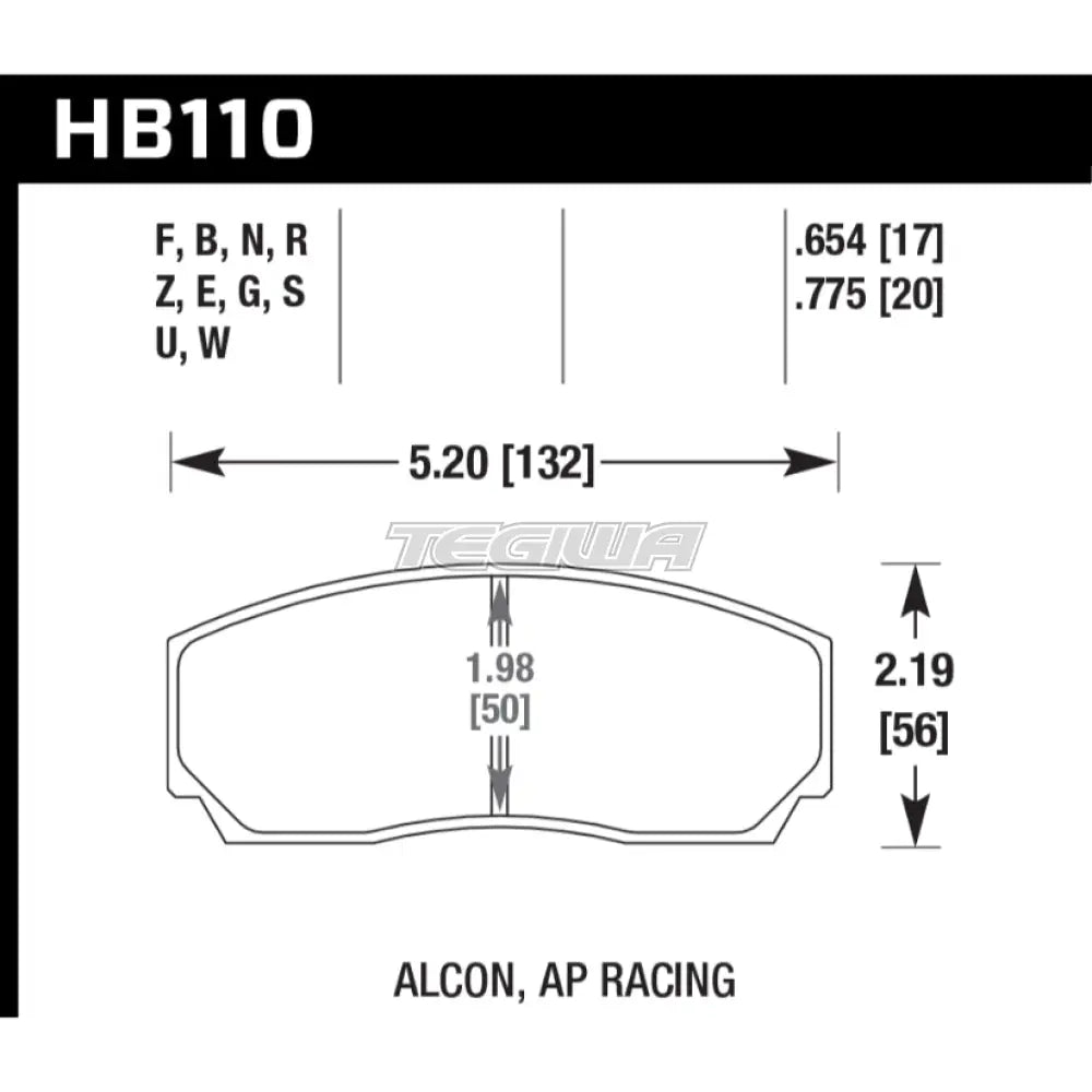 HAWK Performance Blue 9012 Motorsports Brake Pads YSR Front BBK YSCPF4a YSCPF6a Rear REAR YSCPR6b 4 Pot 6 Pot