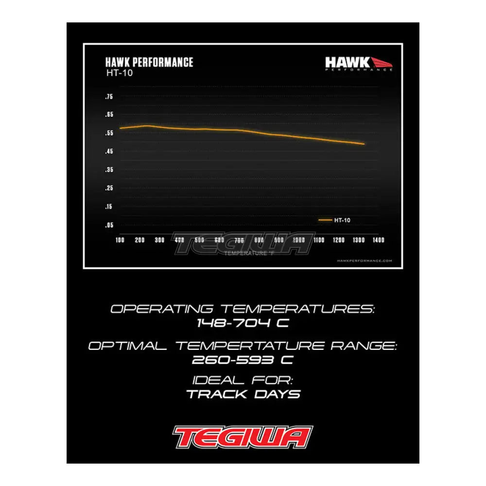 HAWK Performance HT-10 Motorsports Brake Pads YSR Front BBK YSCPF4a YSCPF6a Rear REAR YSCPR6b 4 Pot 6 Pot