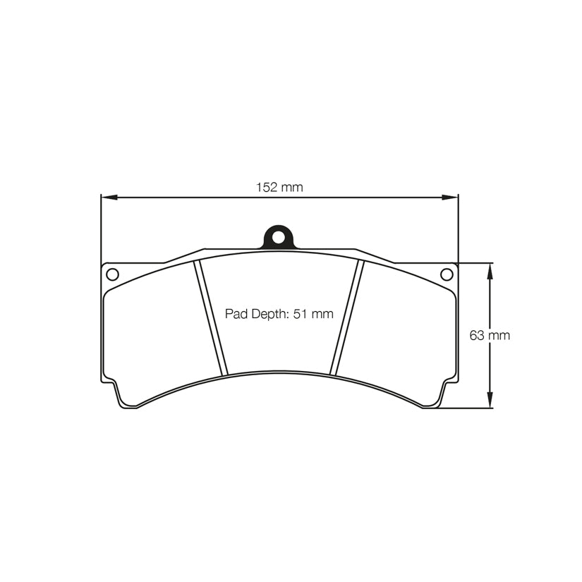 FERODO DS2500 FRONT BBK BRAKE PADS FIT YSCPF6b YSCPF8a 6 POT 8 POT