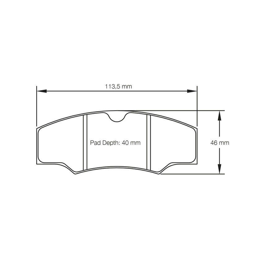 FERODO DS3000 REAR BBK BRAKE PADS FIT YSCPR4a YSCPR4b YSCPR6a 4POT 6 POT